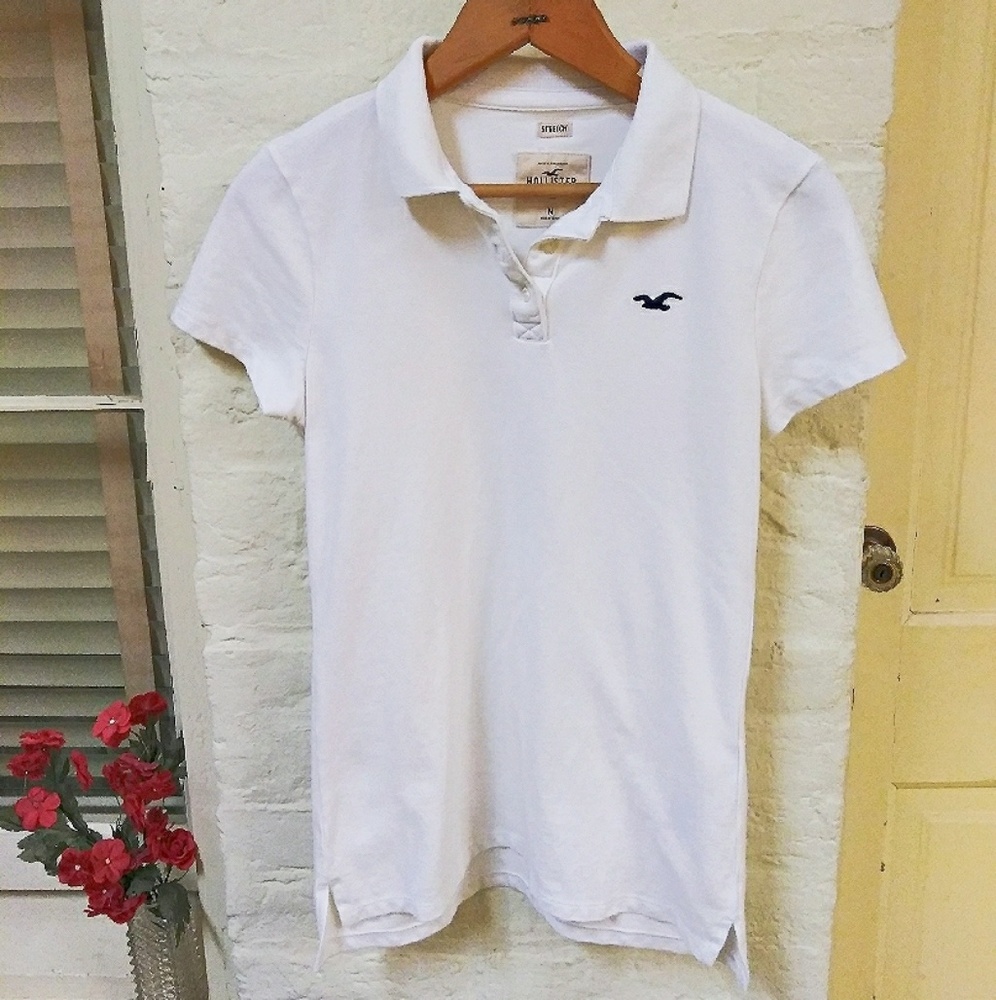 White Hollister Polo